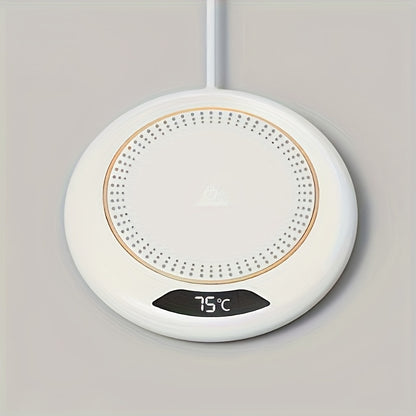 Smart Electric Hot Cup Warmer with USB-Powered Pad, 3-Temperature Settings & 8-Hour Timer