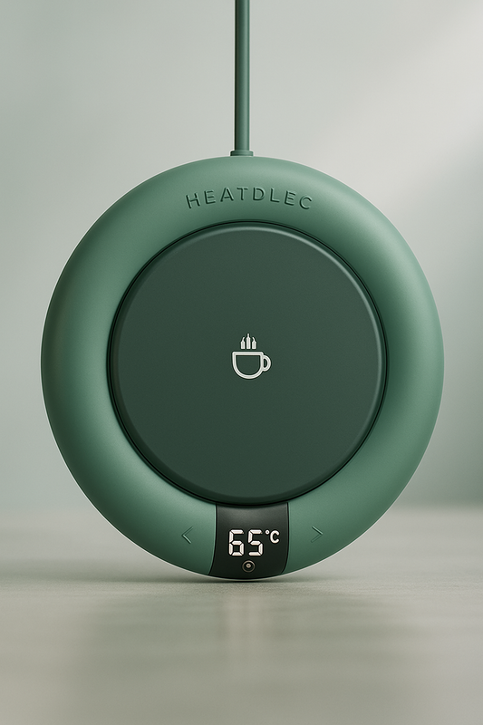 Smart Electric Hot Cup Warmer with USB-Powered Pad, 3-Temperature Settings & 8-Hour Timer